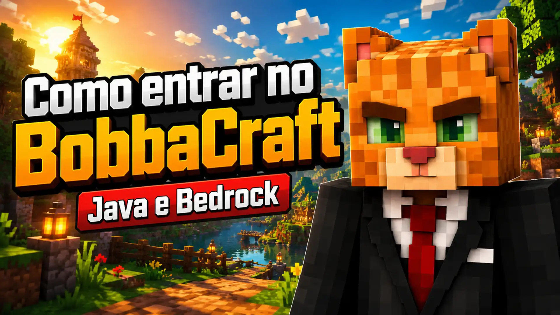 Blog 5 Como entrar no Bobbacraft pelo Minecraft Java e Bedrock